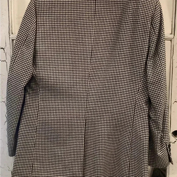 Countess Mara Men’s Black/White Houndstooth Wool Blazer - Picture 2 of 6